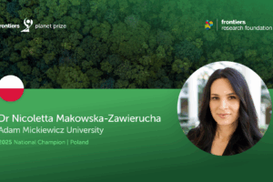 Krajowa Mistrzyni nagrody Frontiers Planet to dr Nicoletta Makowska-Zawierucha